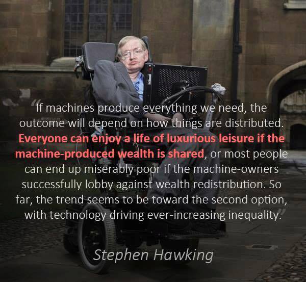 Hawking on wealth